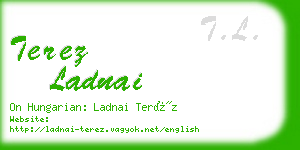 terez ladnai business card